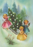 ANGELO Buon Anno Natale Vintage Cartolina CPSM #PAG939.IT - Angels