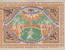250 MILLIONEN MARK 1922 Stadt BIELEFELD Westphalia UNC DEUTSCHLAND Notgeld #PA610 - [11] Lokale Uitgaven