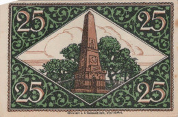 25 PFENNIG Stadt RHEINSBERG Brandenburg UNC DEUTSCHLAND Notgeld Banknote #PI937 - [11] Lokale Uitgaven