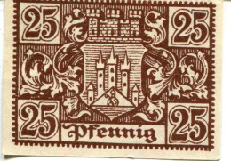 25 PFENNIG Stadt BISCHOFSHEIM VOR DER RHoN Bavaria DEUTSCHLAND Notgeld Papiergeld Banknote #PL692 - [11] Emisiones Locales