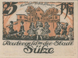 25 PFENNIG 1922 Stadt SÜLZE Mecklenburg-Schwerin UNC DEUTSCHLAND Notgeld #PI972 - [11] Local Banknote Issues