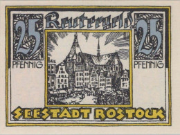 25 PFENNIG 1922 Stadt ROSTOCK Mecklenburg-Schwerin UNC DEUTSCHLAND #PI919 - [11] Emissioni Locali