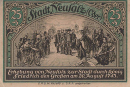 25 PFENNIG 1922 Stadt NEUSALZ Niedrigeren Silesia UNC DEUTSCHLAND Notgeld #PD274 - [11] Local Banknote Issues
