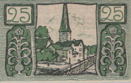 25 PFENNIG 1922 Stadt HOLZMINDEN Brunswick DEUTSCHLAND Notgeld Banknote #PG399 - [11] Local Banknote Issues