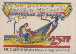 25 PFENNIG 1922 Stadt ALT GAARZ Mecklenburg-Schwerin UNC DEUTSCHLAND #PA047 - [11] Local Banknote Issues