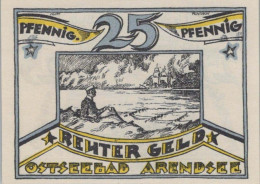 25 PFENNIG 1922 ARENDSEE AN DER OSTSEE Mecklenburg-Schwerin DEUTSCHLAND #PJ113 - [11] Emissions Locales