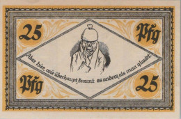 25 PFENNIG 1921 Stadt STOLZENAU Hanover DEUTSCHLAND Notgeld Banknote #PG175 - [11] Local Banknote Issues