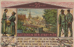 25 PFENNIG 1921 Stadt PLÖN Schleswig-Holstein DEUTSCHLAND Notgeld #PF997 - Lokale Ausgaben