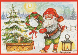 WEIHNACHTSMANN SANTA CLAUS WEIHNACHTSFERIEN Vintage Postkarte CPSM #PAK913.DE - Santa Claus