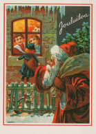 WEIHNACHTSMANN SANTA CLAUS KINDER WEIHNACHTSFERIEN Vintage Postkarte CPSM #PAK299.DE - Kerstman