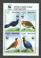 Bhutan 2003 Mi Block 469 MNH WWF BIRDS - Ongebruikt