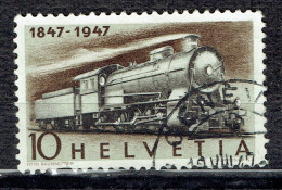 Centenaire Des Chemins De Fer Fédéraux : Locomotive A 3-5 Des CFF - Oblitérés