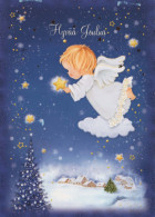 ANGELO Natale Vintage Cartolina CPSM #PBP607.IT - Angels