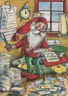 BABBO NATALE Buon Anno Natale Vintage Cartolina CPSM #PBL426.IT - Kerstman