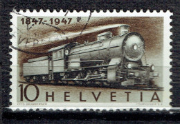 Centenaire Des Chemins De Fer Fédéraux : Locomotive A 3-5 Des CFF - Used Stamps