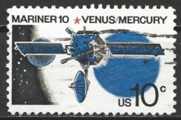United States 1975. Scott #1557 (U) Mariner 10, Venus & Mercury - Gebruikt