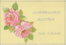 FLORES Vintage Tarjeta Postal CPSM #PAS150.ES - Fleurs