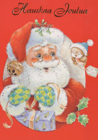 PAPÁ NOEL NAVIDAD Fiesta Vintage Tarjeta Postal CPSM #PAJ797.ES - Kerstman