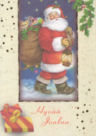 PAPÁ NOEL NAVIDAD Fiesta Vintage Tarjeta Postal CPSM #PAK216.ES - Santa Claus