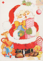 PAPÁ NOEL NAVIDAD Fiesta Vintage Tarjeta Postal CPSM #PAJ522.ES - Santa Claus