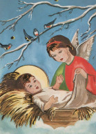 ÁNGEL NAVIDAD Vintage Tarjeta Postal CPSM #PAH812.ES - Angeles