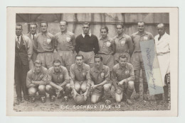 CPA PHOTO - 25 - SOCHAUX (Doubs) - EQUIPE De FOOTBALL  F.C. SOCHAUX 1942-43  - Photo A. Bienvenu Paris - Fussball