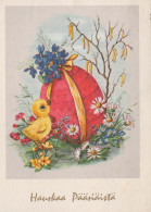 OSTERN HUHN EI Vintage Ansichtskarte Postkarte CPSM #PBP045.DE - Pâques