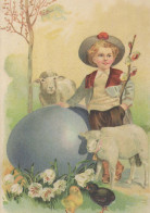 OSTERN KINDER EI Vintage Ansichtskarte Postkarte CPSM #PBO285.DE - Pâques