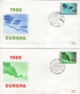 COB - FDC N° 789/90 - Timbre N° 2211/12 - 1981-1990