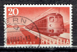 Centenaire Des Chemins De Fer Fédéraux : Locomotive A E 8-14 Des CFF Sur La Digue Du Lac De Lugano - Used Stamps