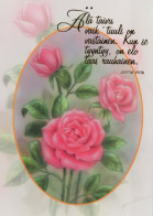 FLEURS Vintage Carte Postale CPSM #PAR850.FR - Flowers