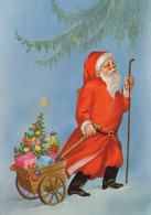 PÈRE NOËL NOËL Fêtes Voeux Vintage Carte Postale CPSM #PAJ659.FR - Santa Claus
