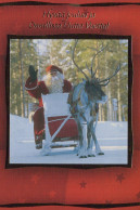 PÈRE NOËL NOËL Fêtes Voeux Vintage Carte Postale CPSM #PAJ937.FR - Santa Claus