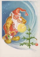 PÈRE NOËL NOËL Fêtes Voeux Vintage Carte Postale CPSMPF #PAJ389.FR - Kerstman