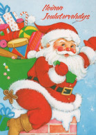 PÈRE NOËL NOËL Fêtes Voeux Vintage Carte Postale CPSM #PAJ727.FR - Santa Claus