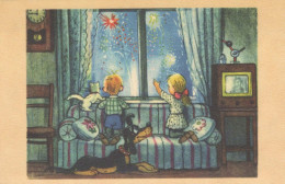 NIÑOS NIÑOS Escena S Paisajes Vintage Tarjeta Postal CPSMPF #PKG659.ES - Scènes & Paysages