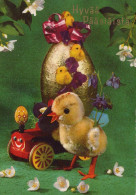 PASCUA POLLO Vintage Tarjeta Postal CPSM #PBO975.ES - Easter