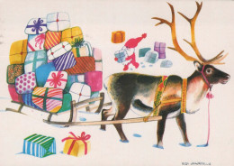 Feliz Año Navidad NIÑOS Vintage Tarjeta Postal CPSM #PBM335.ES - Neujahr