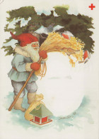 PAPÁ NOEL Feliz Año Navidad Vintage Tarjeta Postal CPSM #PBL101.ES - Kerstman