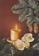 Feliz Año Navidad VELA Vintage Tarjeta Postal CPSM #PBA288.ES - Neujahr