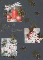 Feliz Año Navidad VELA Vintage Tarjeta Postal CPSM #PAZ982.ES - Neujahr