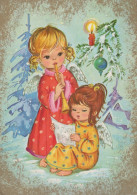 ANGEL CHRISTMAS Holidays Vintage Postcard CPSM #PAH629.GB - Angeles