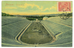 P3407 - GREECE 11.4.1906, EARLY DATE, FROM ATHENS TO FRANCE, ON OLYMPIC STADIUM POSTCARD, CAND BE CALLED EARLY MAXI CARD - Verano 1896: Atenas