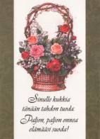 FLEURS Vintage Carte Postale CPSM #PBZ618.FR - Flowers