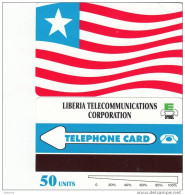 LIBERIA - Liberian Flag, First Issue 50 Units, Mint - Liberia