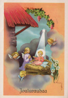 ANGE Noël Bébé JÉSUS Vintage Carte Postale CPSM #PBP287.FR - Anges