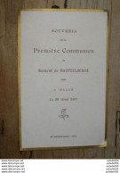 NOBLESSE : Faire Part Communion De Pierre De HAUTECLOCQUE - 1907  ................ 1076 - Comunión Y Confirmación