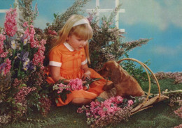 PÂQUES ENFANTS ŒUF Vintage Carte Postale CPSM #PBO347.FR - Easter