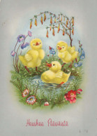 PÂQUES POULET ŒUF Vintage Carte Postale CPSM #PBO602.FR - Easter