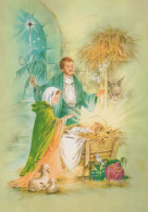 Vierge Marie Madone Bébé JÉSUS Noël Religion Vintage Carte Postale CPSM #PBB768.FR - Maagd Maria En Madonnas